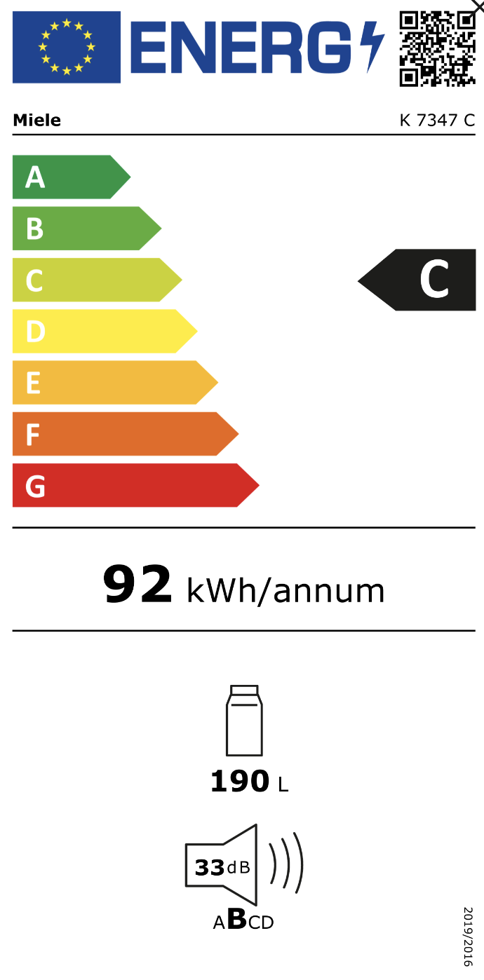 MIELE K7347C koelkast zonder vriesvak - 122cm MIELE K7347C koelkast zonder vriesvak - 122cm