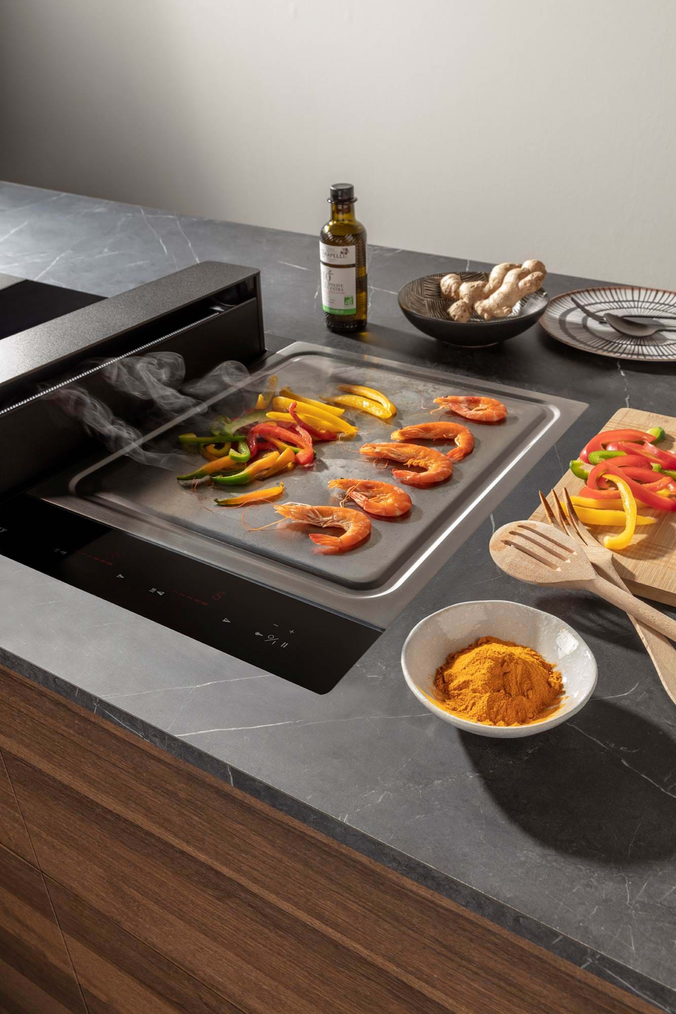 NOVY 40006 kookplaat met afzuiging - 87cm