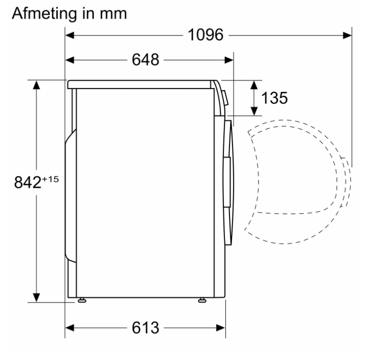 BOSCH WQG133DEFG Serie 8 droogkast