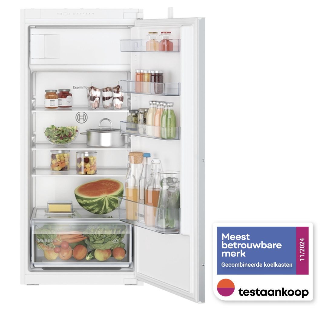 BOSCH KIL425SE0 SERIE 2 koelkast met vriesvak - 122cm BOSCH KIL425SE0 SERIE 2 koelkast met vriesvak - 122cm