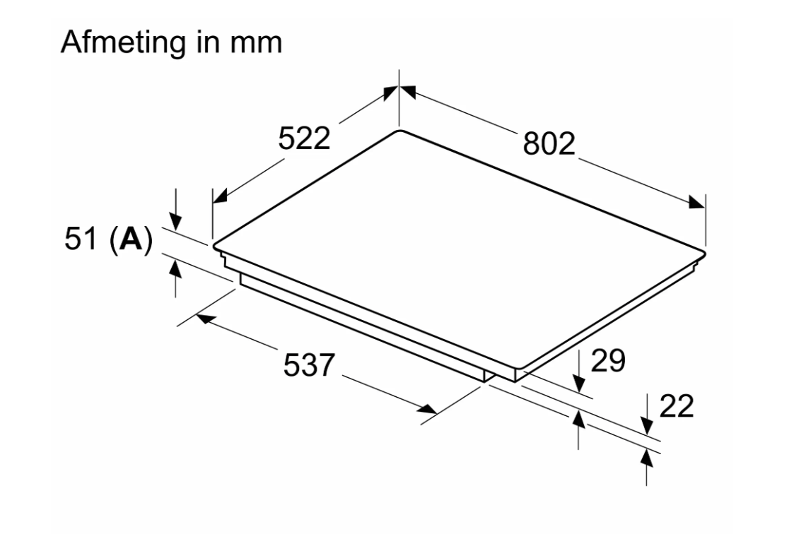 BOSCH PVW81CHB1E inductiekookplaat - 80cm