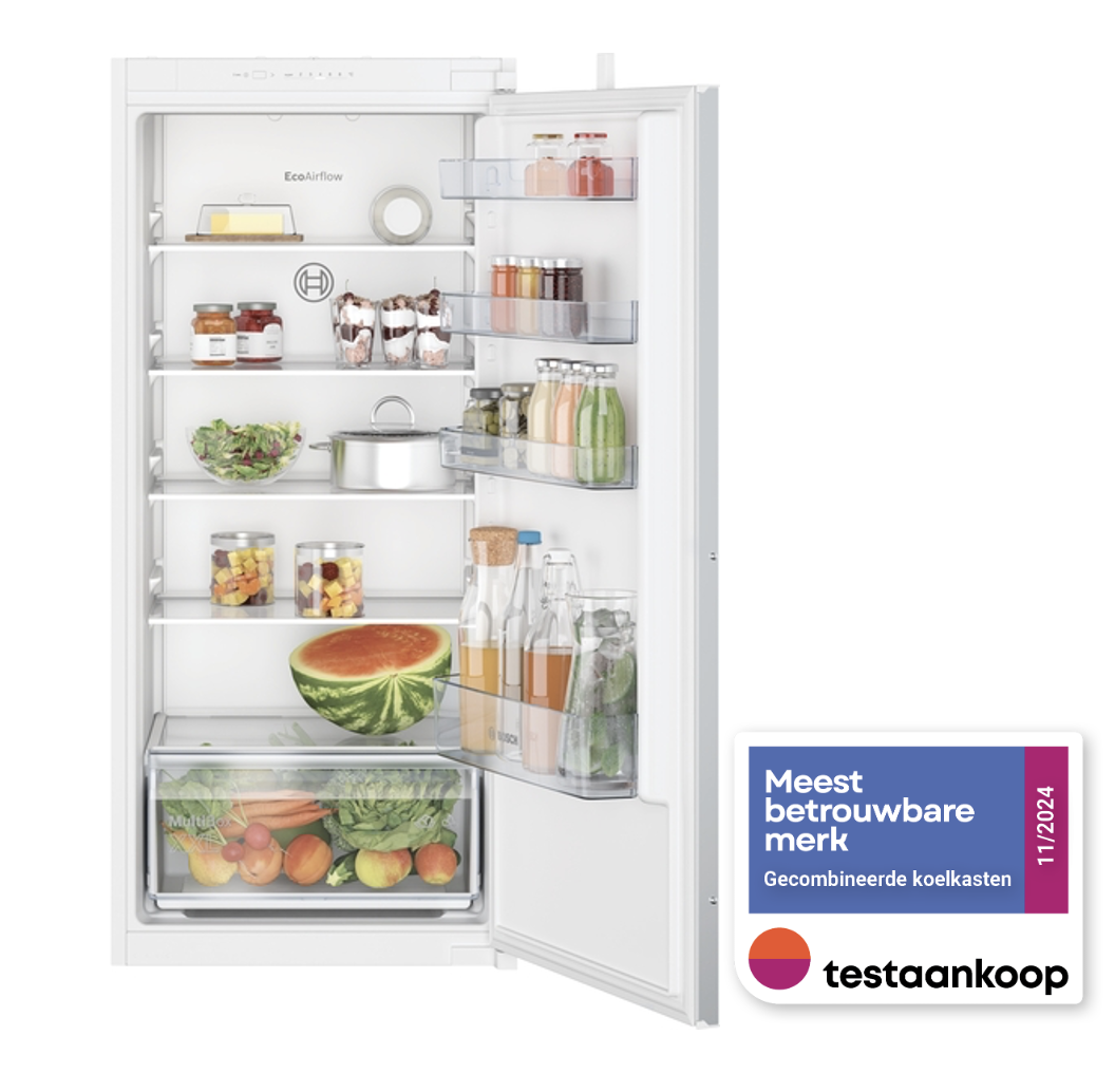 BOSCH KIR41NSE0 SERIE 2 koelkast zonder vriesvak - 122cm BOSCH KIR41NSE0 SERIE 2 koelkast zonder vriesvak - 122cm