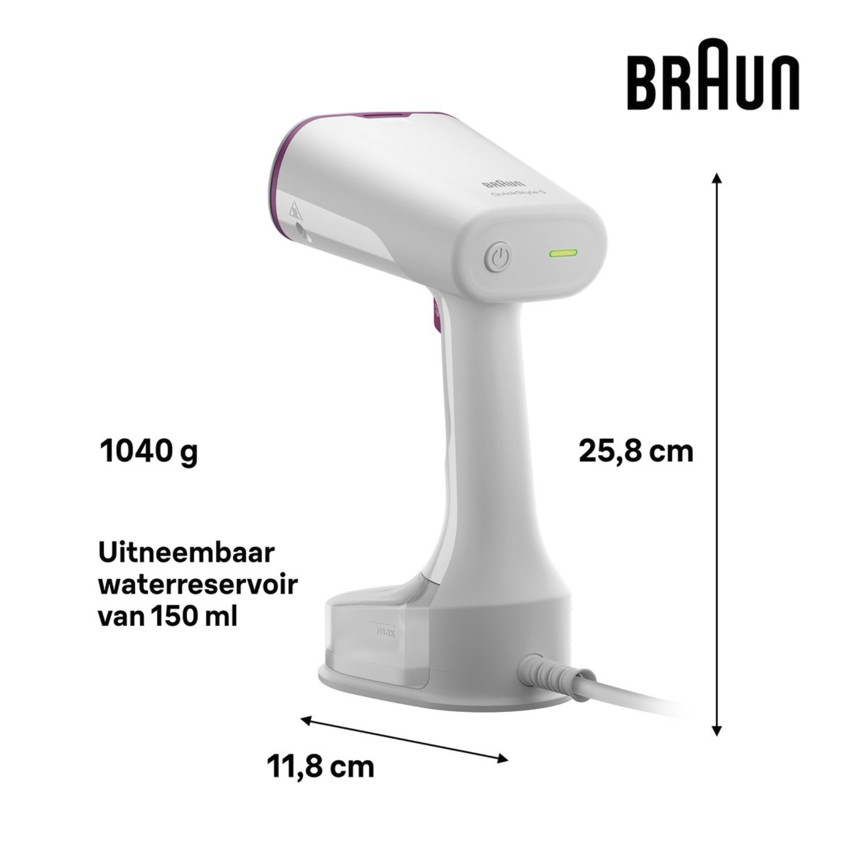 BRAUN (DELONGHI) BHGS5011PU kledingstomer
