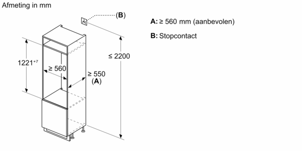 BOSCH KIL42NSE0 SERIE 2 koelkast met vriesvak - 122cm BOSCH KIL42NSE0 SERIE 2 koelkast met vriesvak - 122cm
