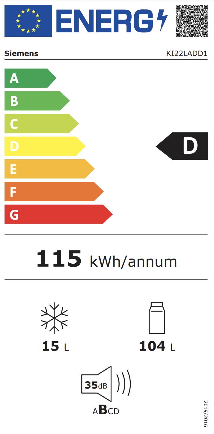 SIEMENS KI22LADD1 IQ500 koelkast met vriesvak - 88cm SIEMENS KI22LADD1 IQ500 koelkast met vriesvak - 88cm