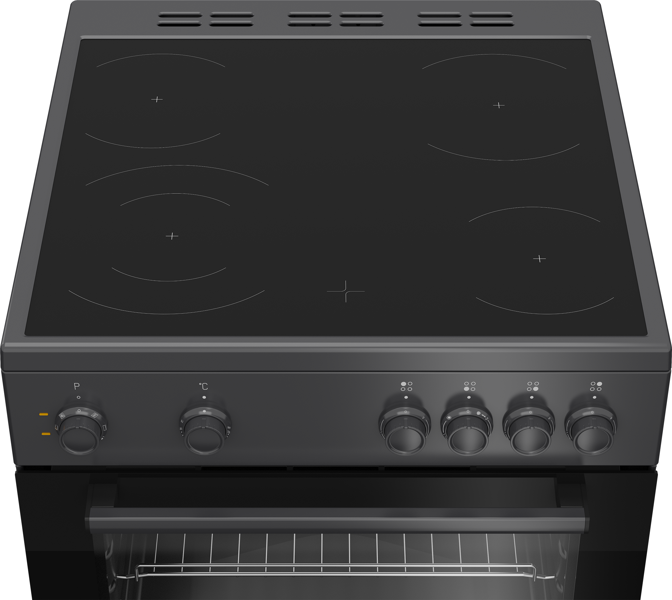 BEKO FBM6701A fornuis met electrische kookplaat - 60cm