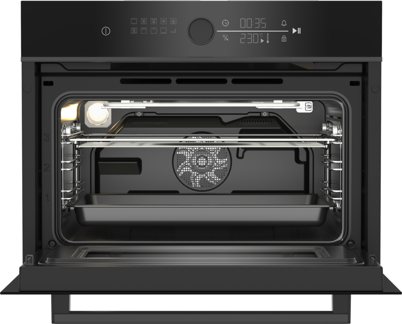 BEKO BBCW13400DX multifunctionele oven met microgolfoven - 45cm