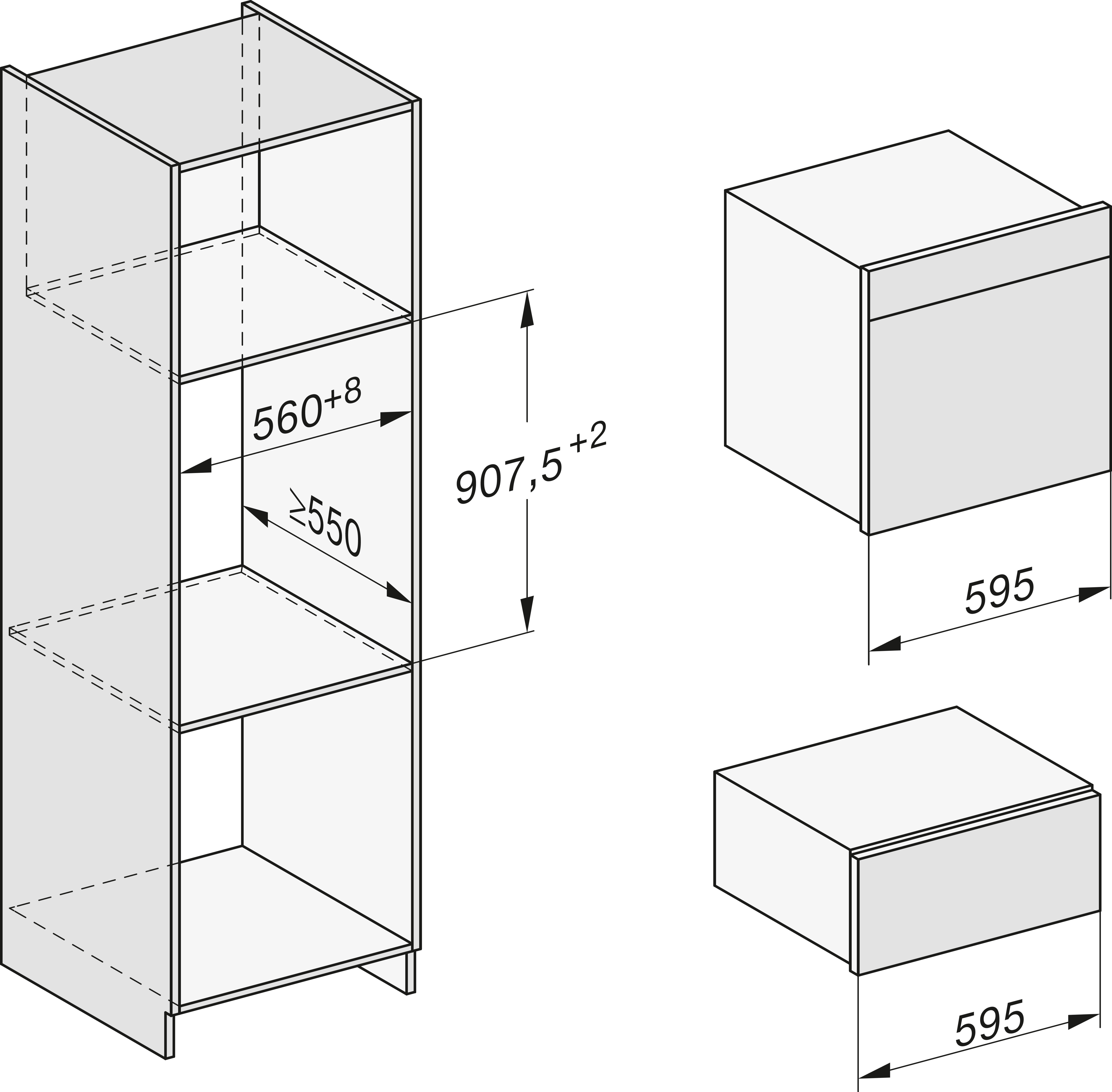 MIELE ESW7030OBSW PURELINE culinaire lade - 32cm