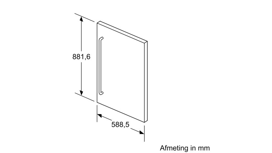 BOSCH KFZ20SX0 deurpaneel BOSCH KFZ20SX0 deurpaneel