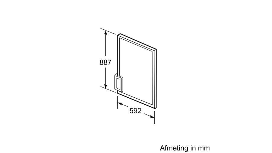BOSCH KFZ20AX0 deurpaneel BOSCH KFZ20AX0 deurpaneel