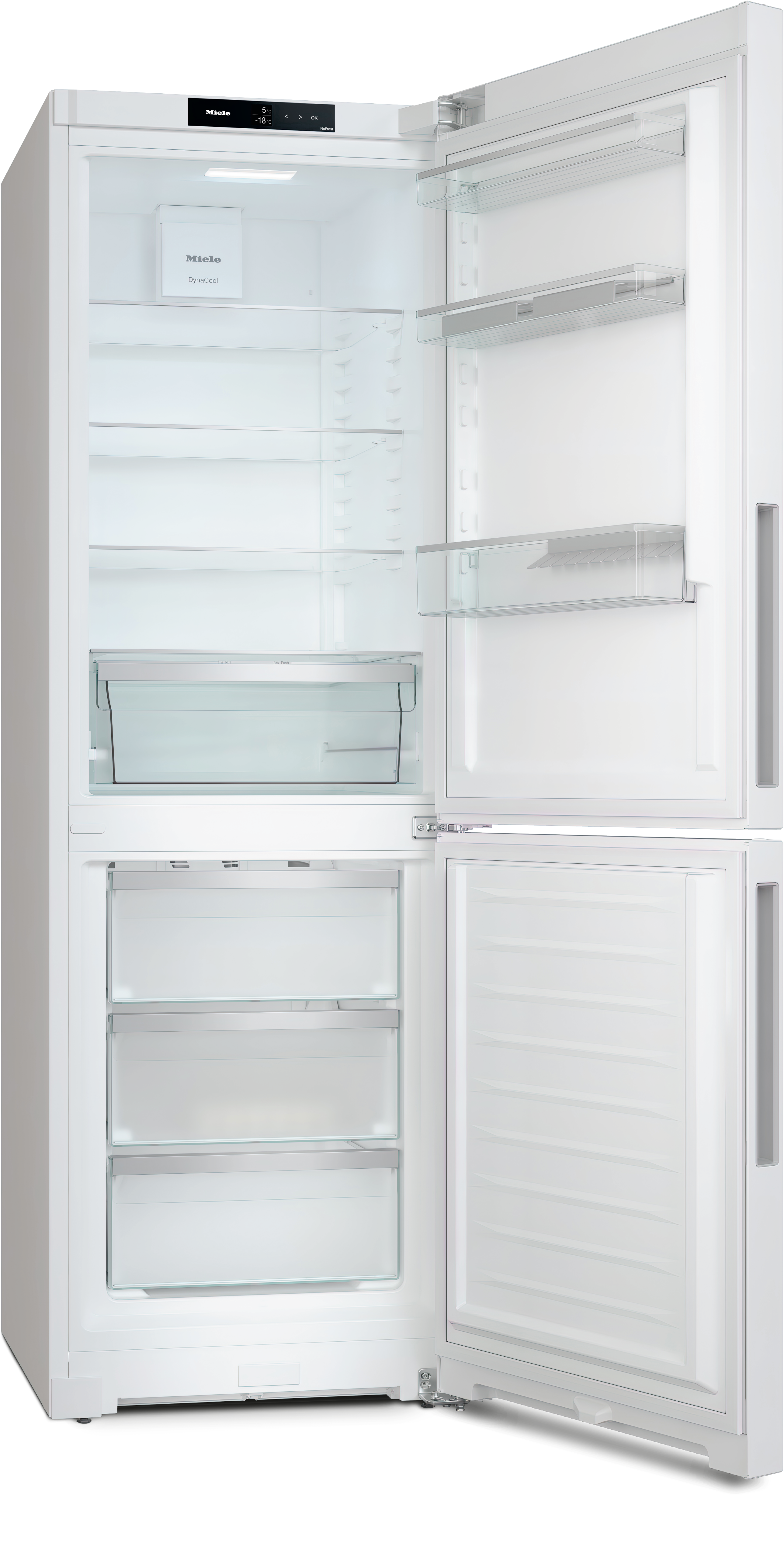 MIELE KFN4375CDWS vrijstaande koel-/vriescombinatie - 185cm