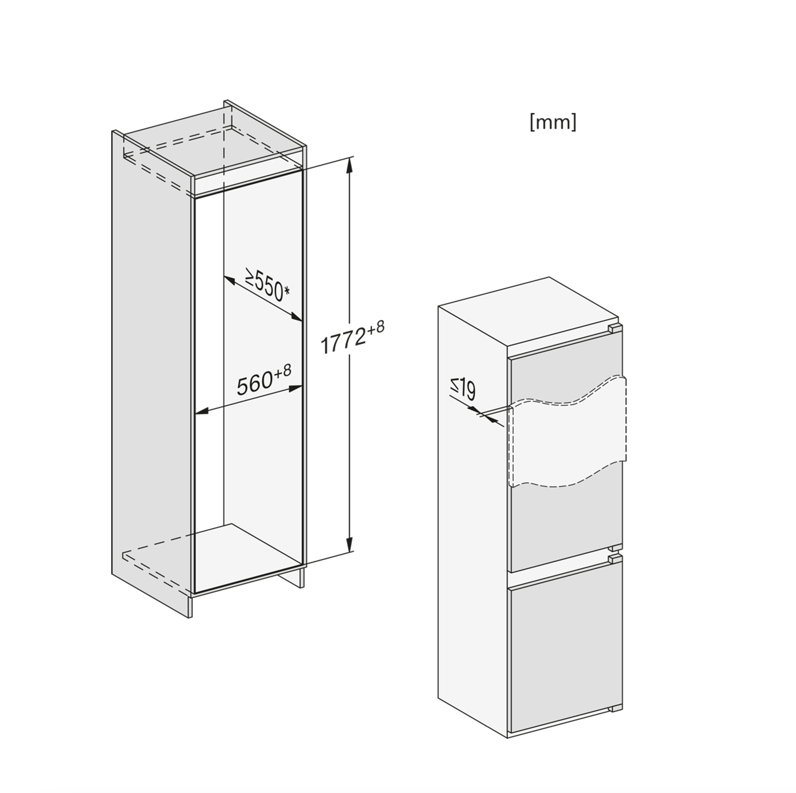 MIELE KD7724EACTIVE koel-/vriescombinatie - 178cm