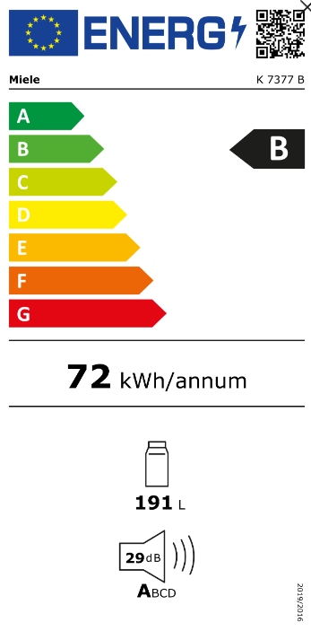 MIELE K7377B koelkast zonder vriesvak - 122cm MIELE K7377B koelkast zonder vriesvak - 122cm