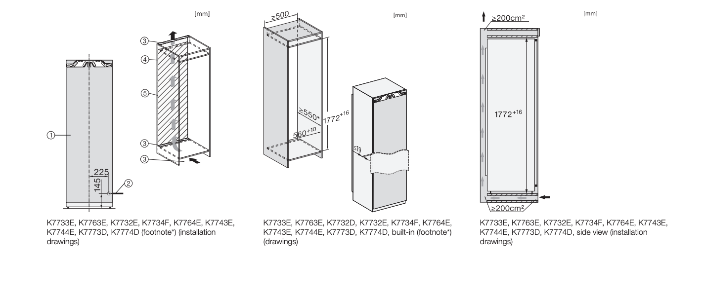 MIELE K7715E koelkast zonder vriesvak - 177cm MIELE K7715E koelkast zonder vriesvak - 177cm