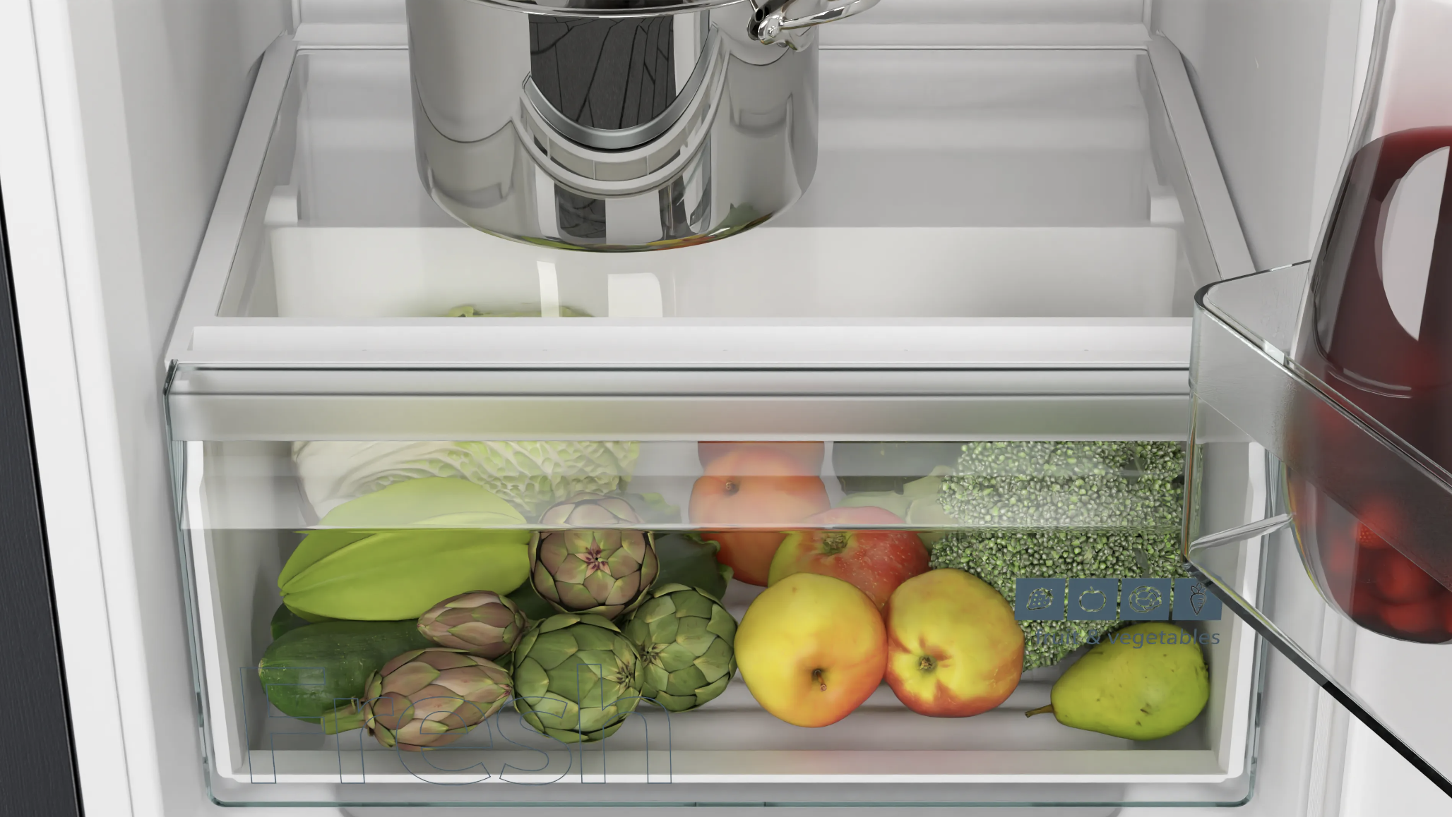 SIEMENS KI21RNSE0 IQ100 koelkast zonder vriesvak - 88cm SIEMENS KI21RNSE0 IQ100 koelkast zonder vriesvak - 88cm