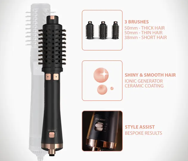 ROWENTA ROCF9625F0 warme luchtborstel