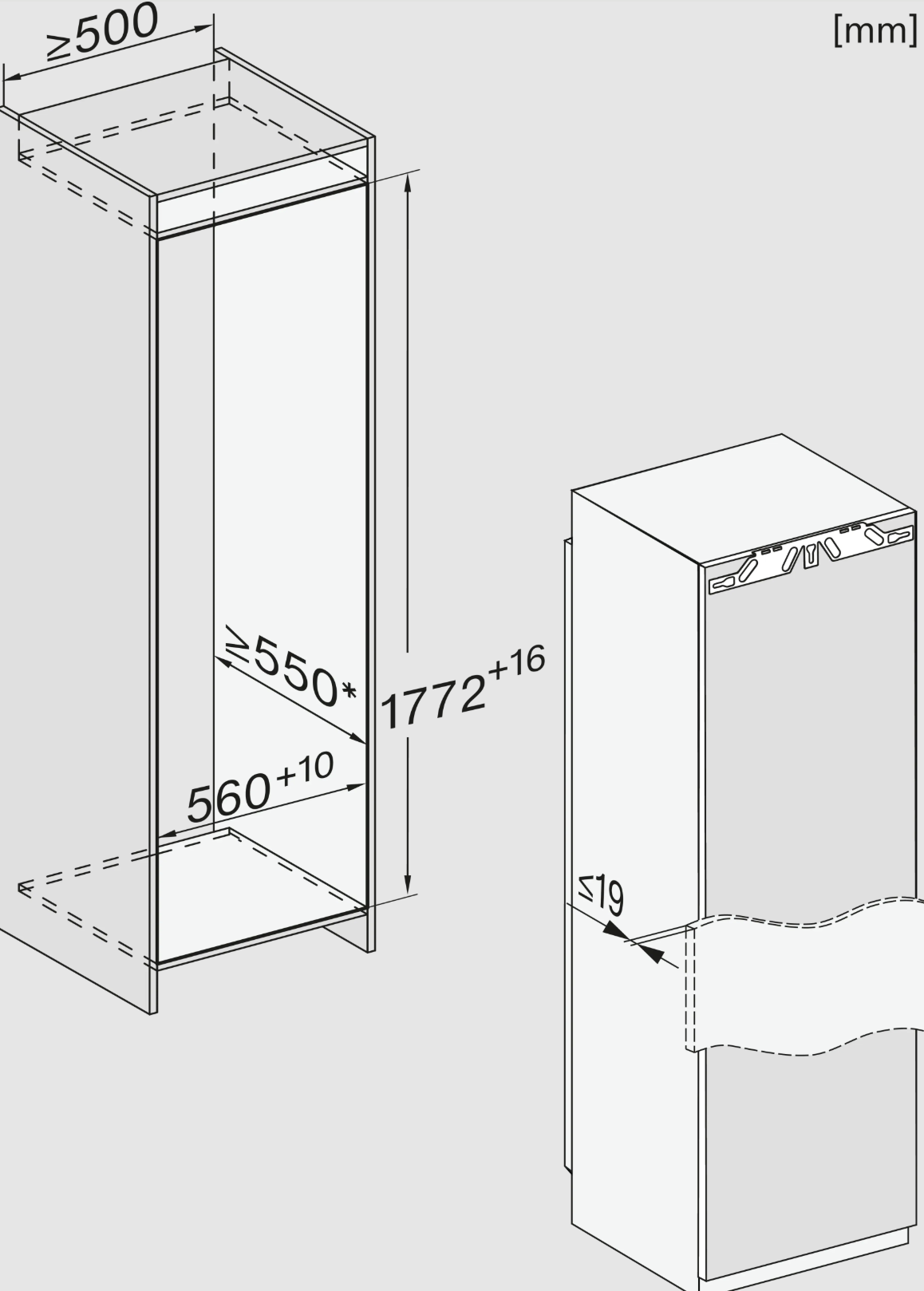 MIELE K7777B koelkast zonder vriesvak - 177cm