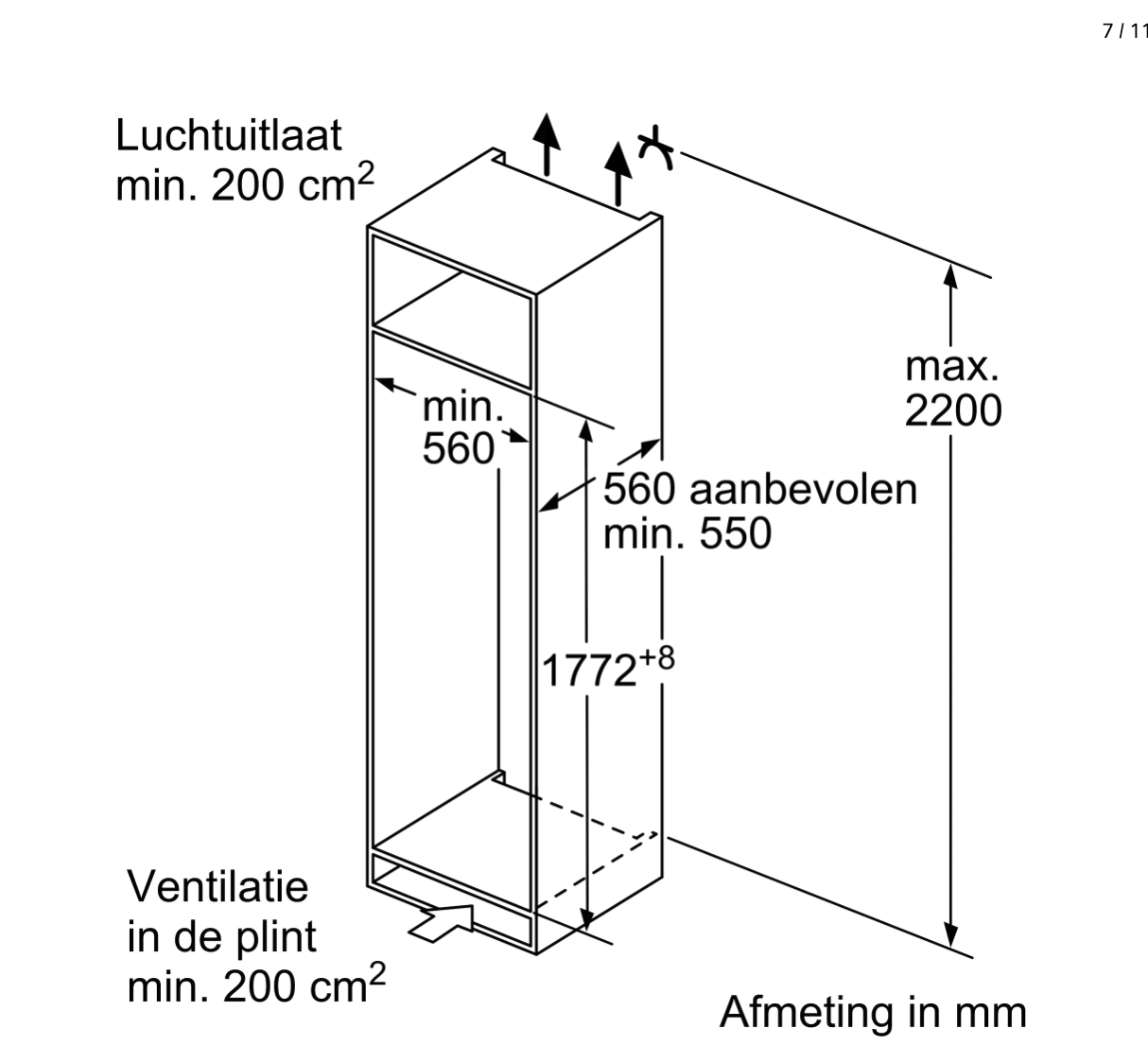 SIEMENS KI82LVFE0 IQ300 koelkast met vriesvak  - 178cm