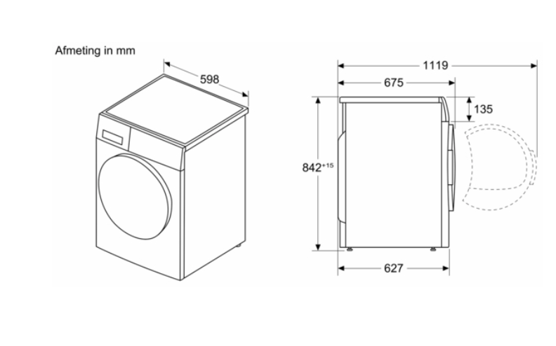 SIEMENS WR47B2C5FG IQ700 droogkast
