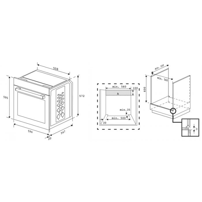 BEKO BBIM17400BSE multifunctionele oven - 60cm