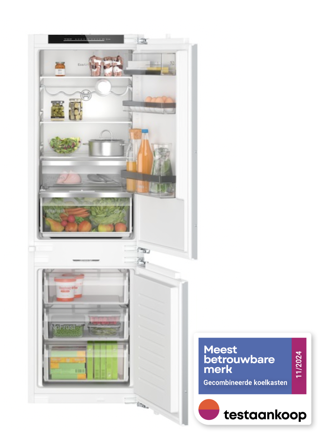BOSCH KIN86EDD0 SERIE 6 koel-/vriescombinatie - 177,5cm