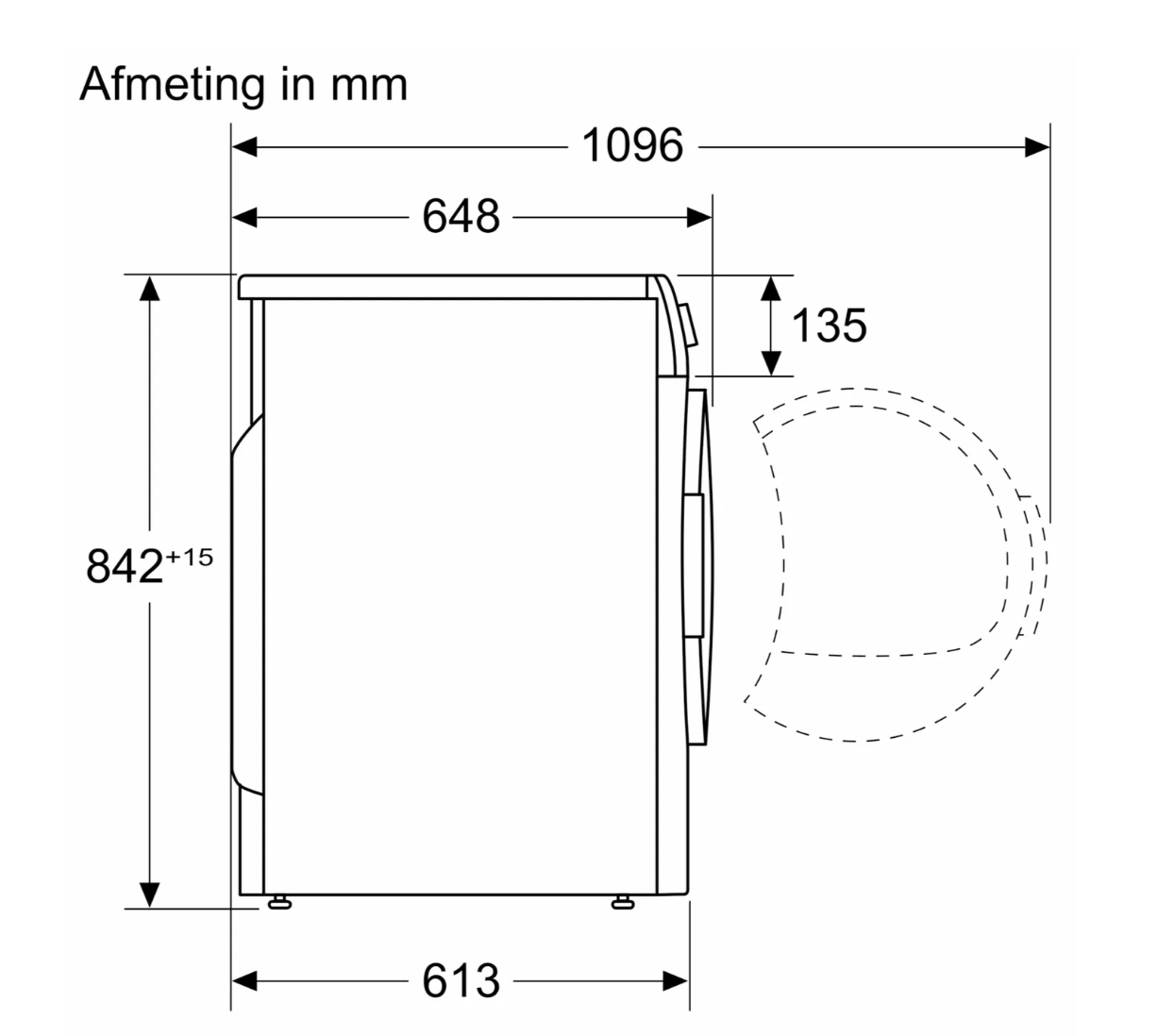SIEMENS WQ46H2DPFG iQ500 droogkast