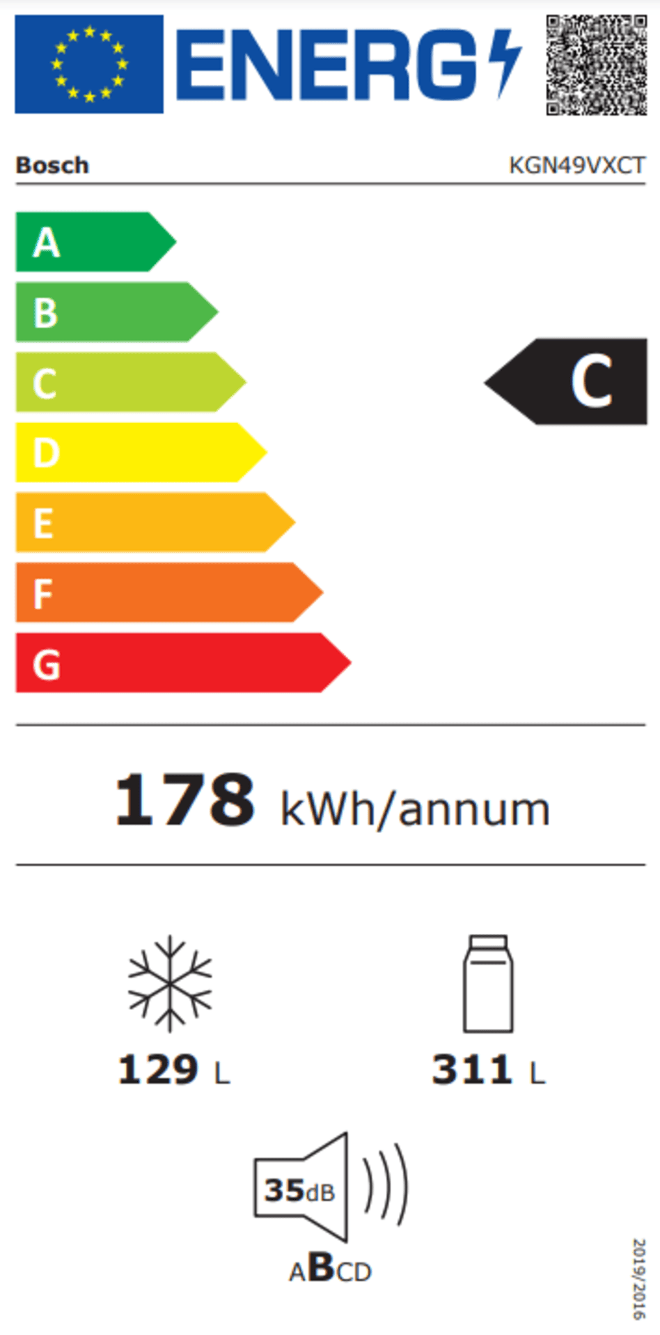 BOSCH KGN49VXCT SERIE 4 vrijstaande koel-/vriescombinatie - 203cm