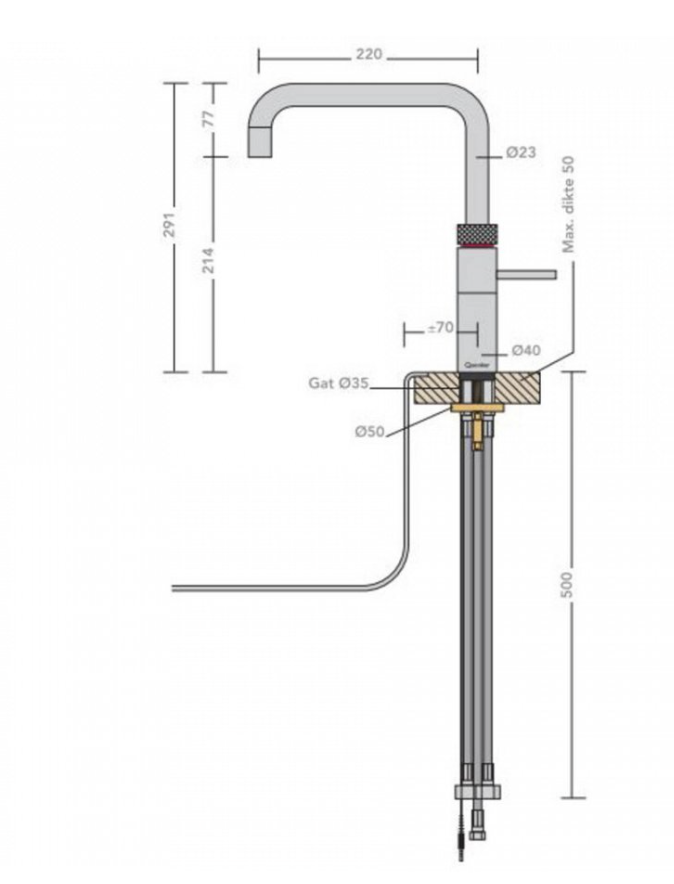 QUOOKER FNSPTB 2 in1 kraan