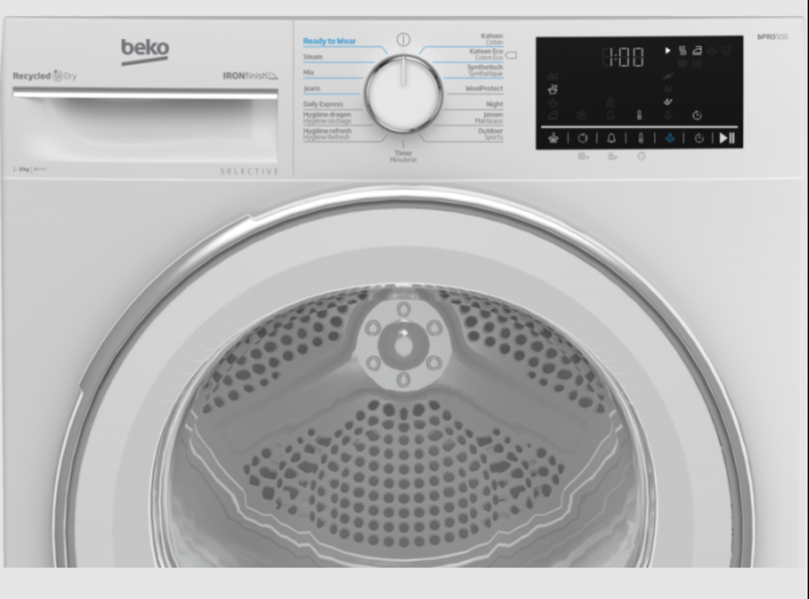 BEKO B5T68243W2 droogkast - warmtepomp