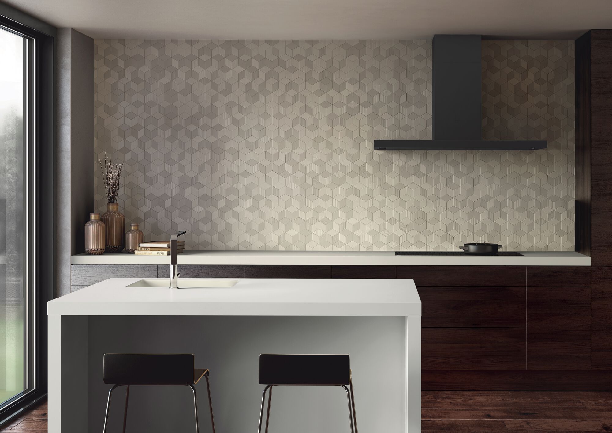 NOVY 7612 Flatline wandschouwdampkap - 120cm