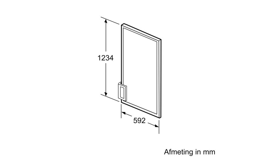 BOSCH KFZ40AX0 deurpaneel BOSCH KFZ40AX0 deurpaneel