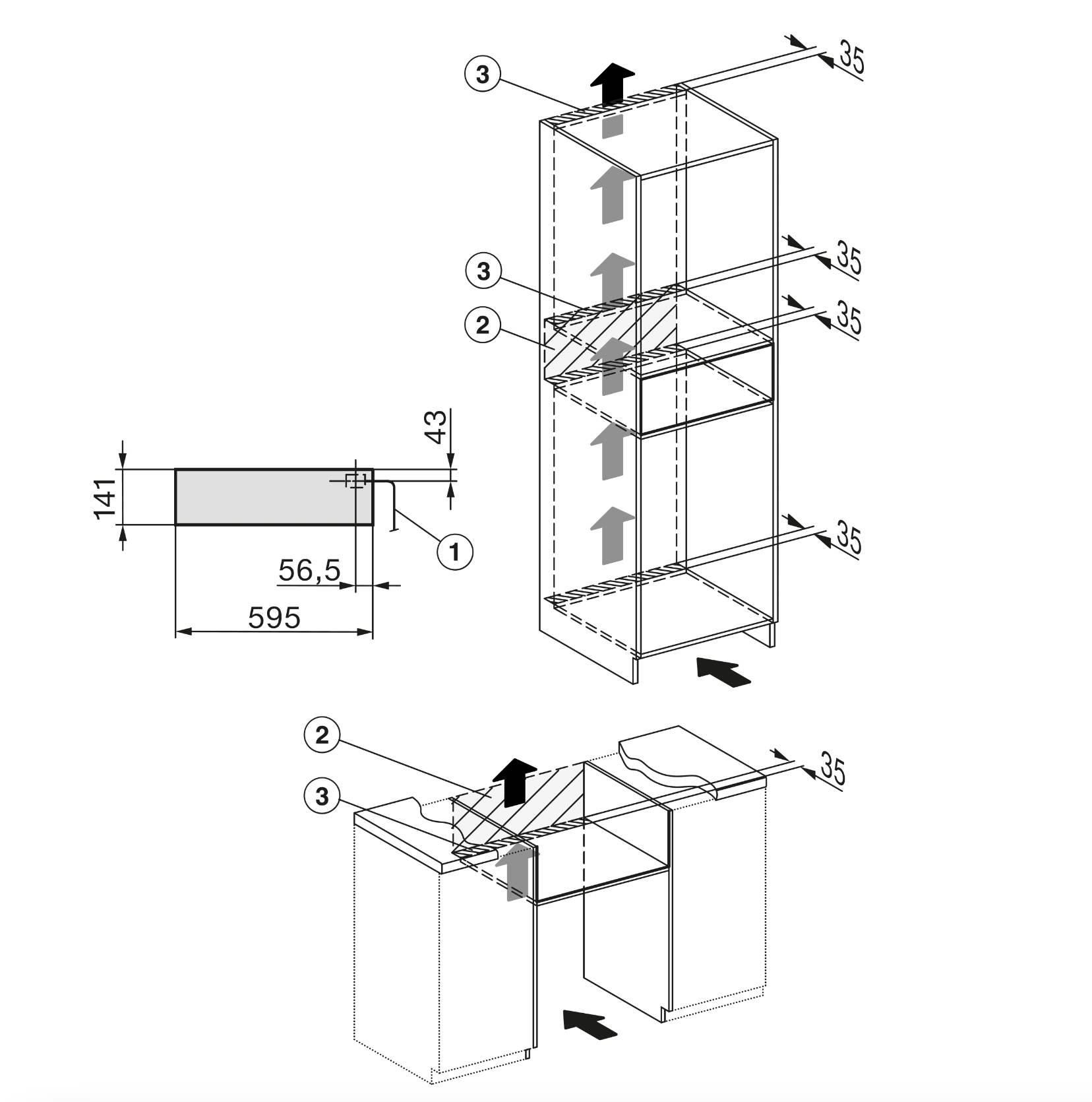 MIELE EVS7010OBSW PURELINE vacumeerlade - 14cm