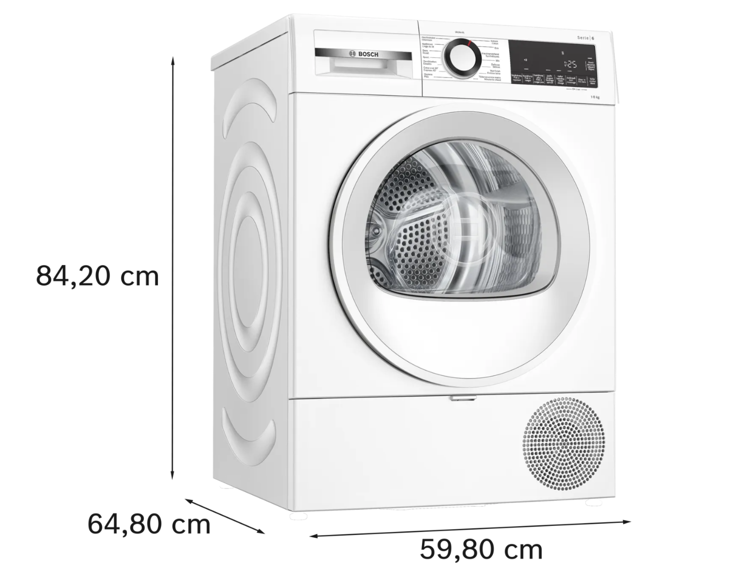 BOSCH WQG133DEFG Serie 8 droogkast