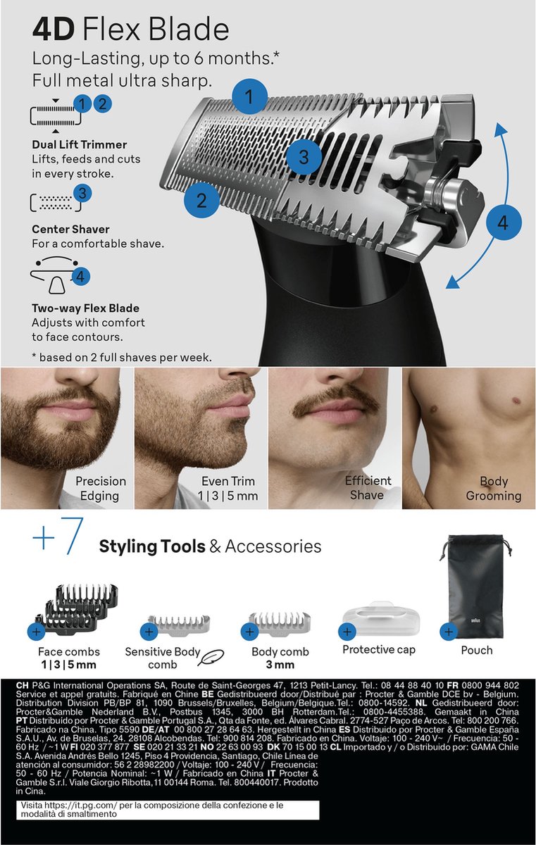 BRAUN GROOMING BGXT3200 scheerapparaat