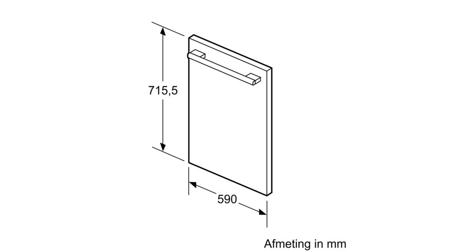 BOSCH KUZ20SX0 deurpaneel BOSCH KUZ20SX0 deurpaneel