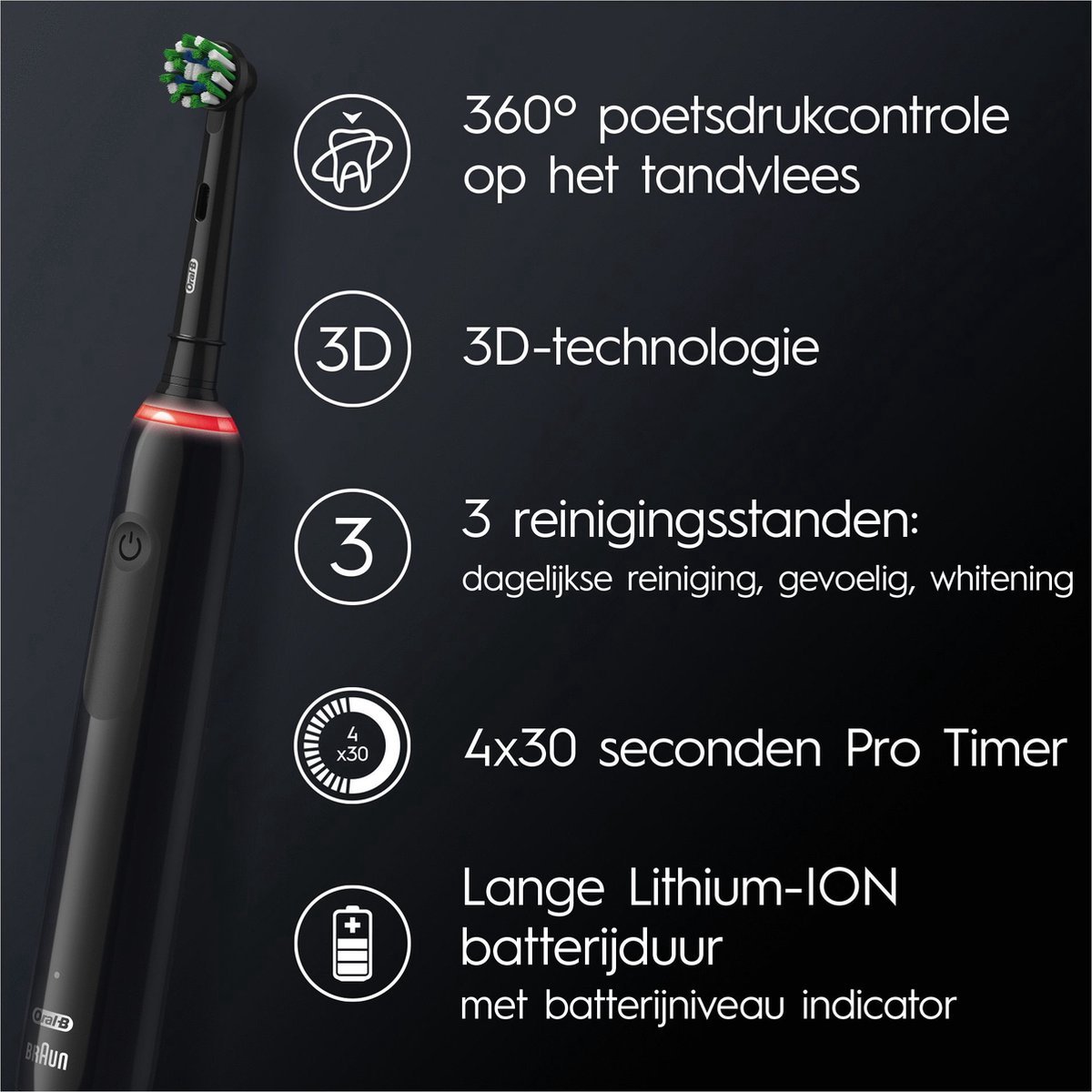ORAL B OBPRO3CABL elektrische tandenborstel