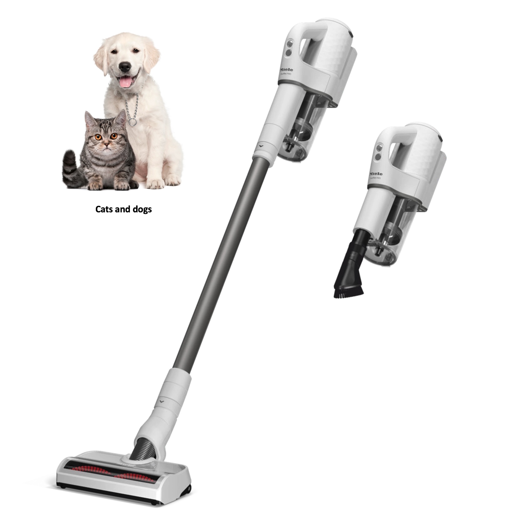 MIELE DUOFLEXHX1EXTRAWIT/WIT DUOFLEX steelstofzuiger