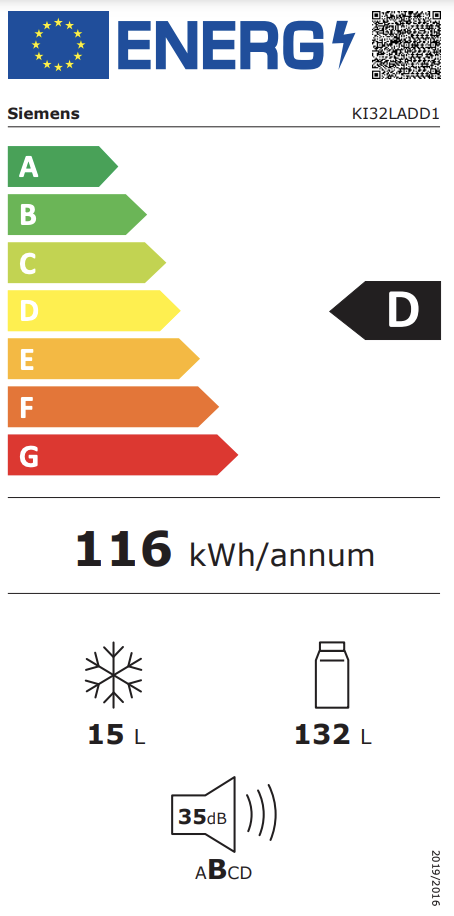 SIEMENS KI32LADD1 IQ500 koelkast met vriesvak  - 102cm SIEMENS KI32LADD1 IQ500 koelkast met vriesvak  - 102cm