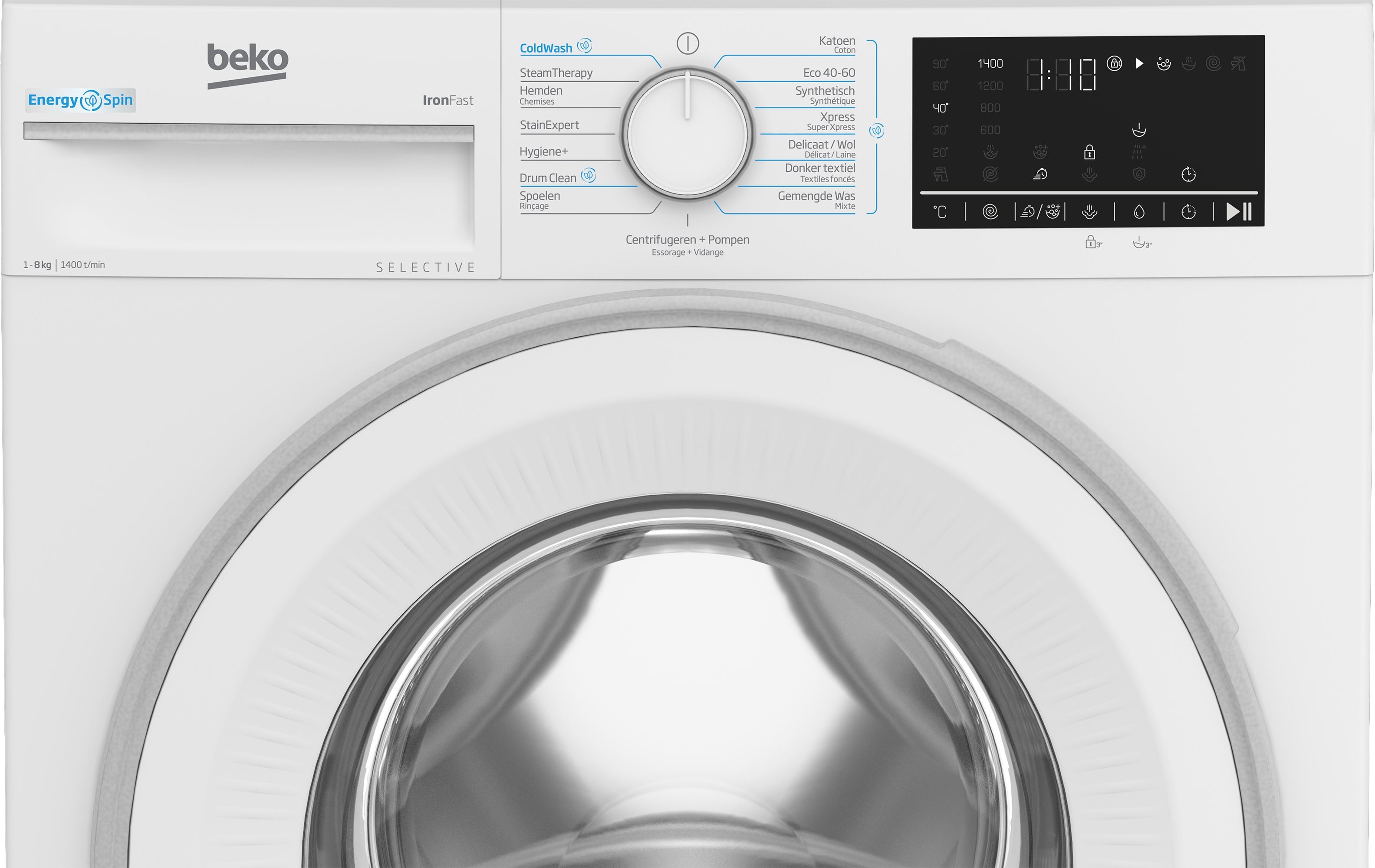 BEKO B3WM4841W2 wasmachine