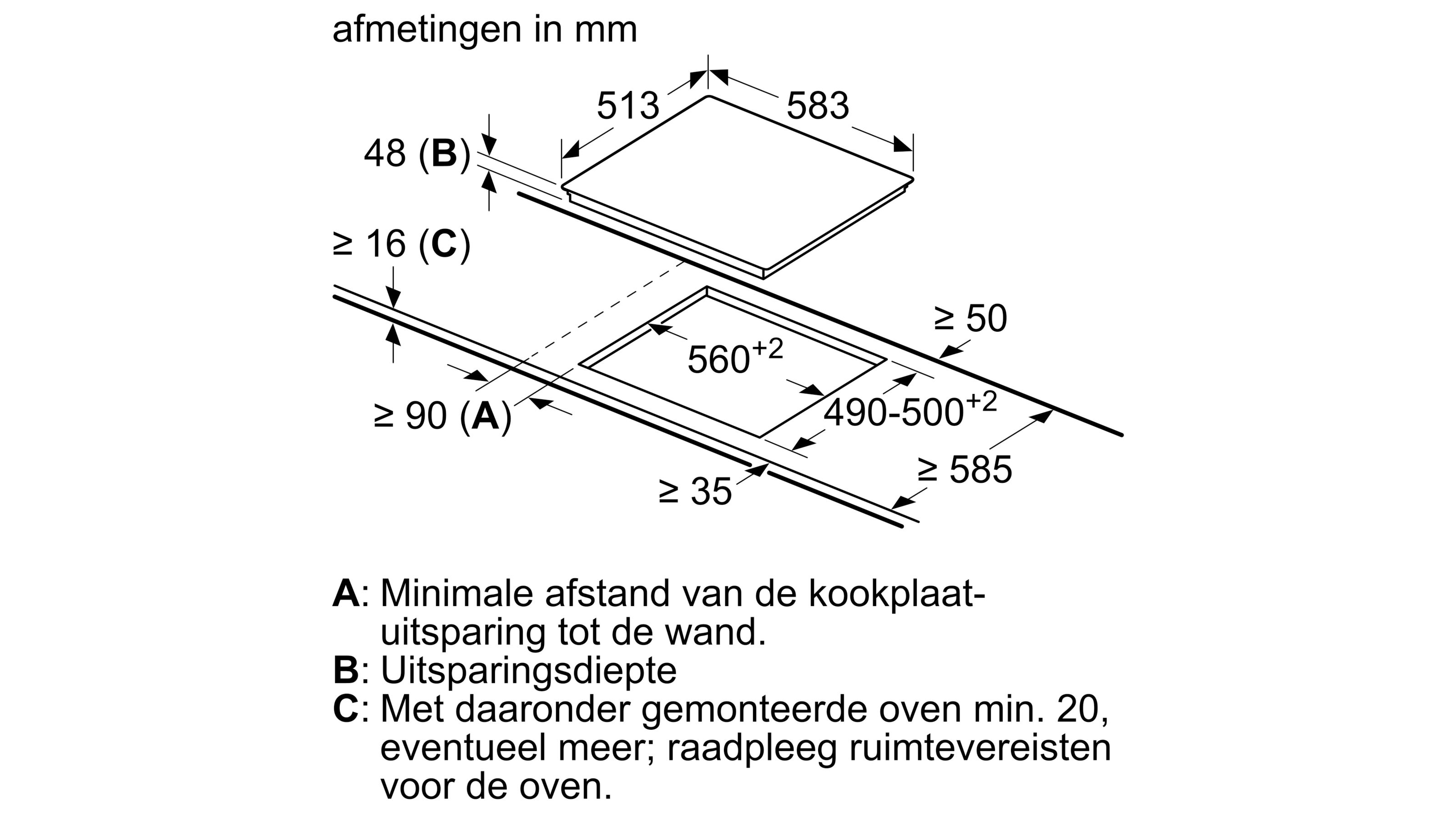 SIEMENS ET645CEA1E IQ100 vitrokeramische kookplaat - 60cm