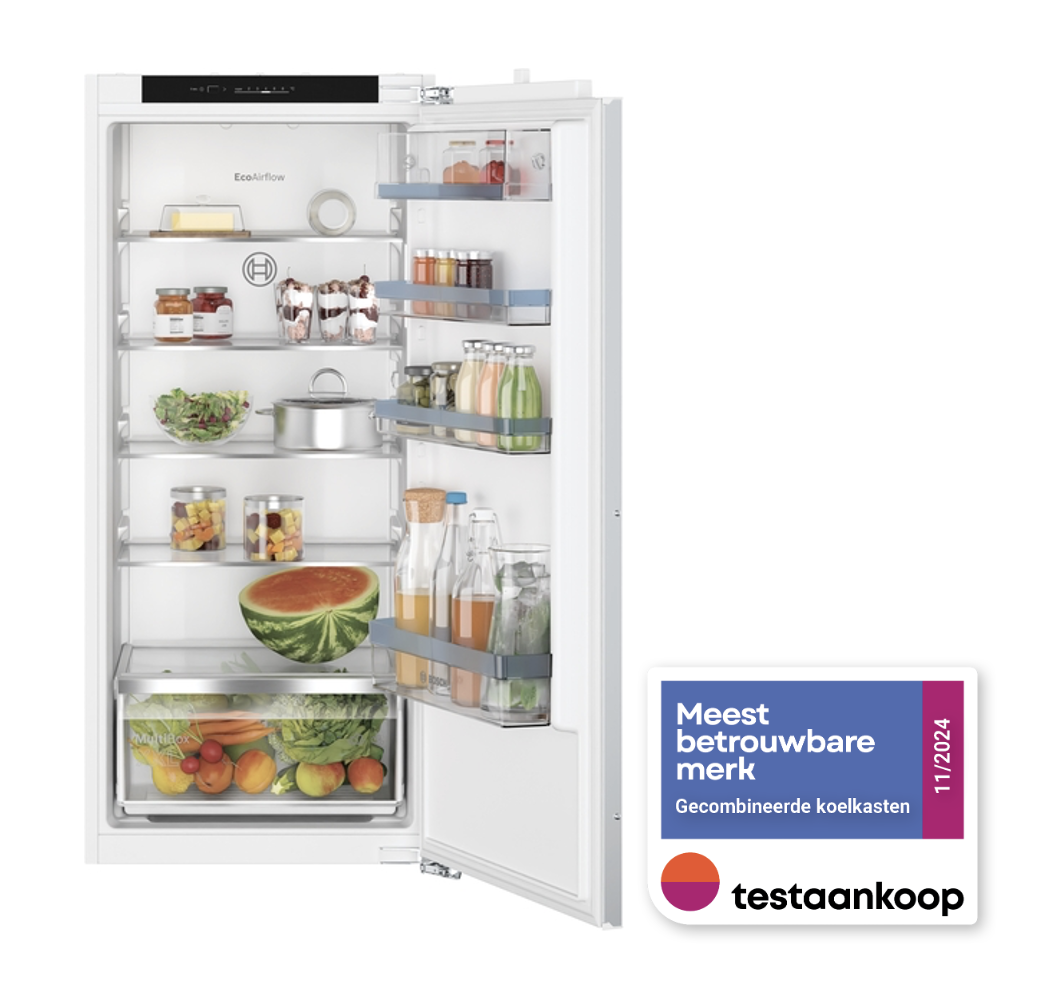 BOSCH KIR41VFE0 SERIE 4 koelkast zonder vriesvak - 122cm BOSCH KIR41VFE0 SERIE 4 koelkast zonder vriesvak - 122cm