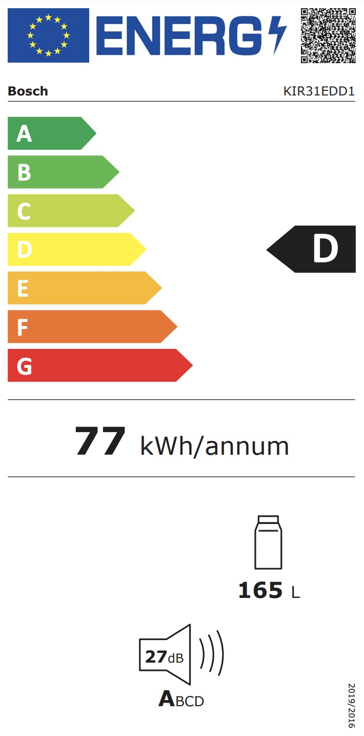 BOSCH KIR31EDD1 SERIE 6 koelkast zonder vriesvak  - 102cm BOSCH KIR31EDD1 SERIE 6 koelkast zonder vriesvak  - 102cm
