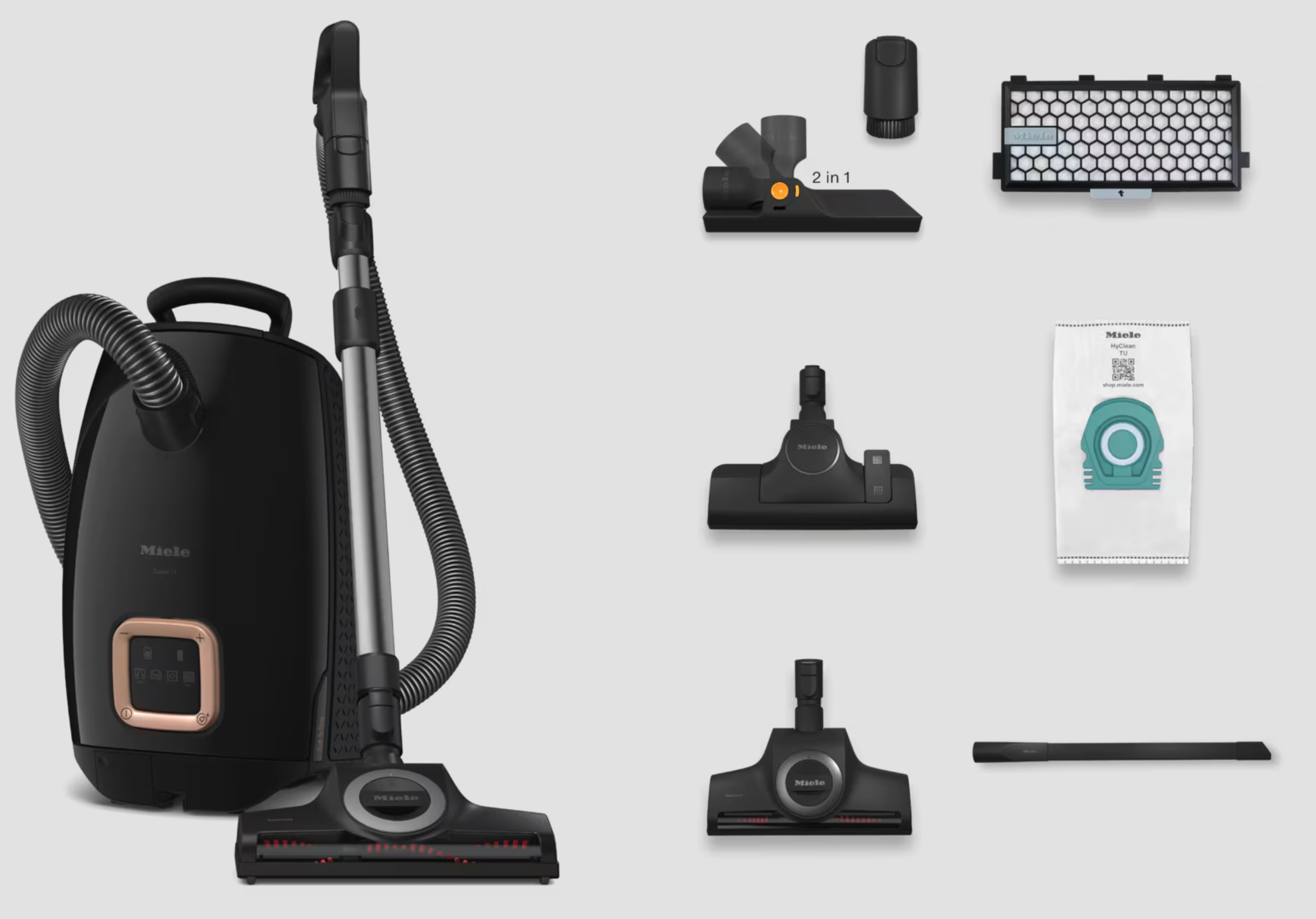 MIELE GUARDL1CATDOGFLEXOBSIDIANBLACE GUARD stofzuiger met zak