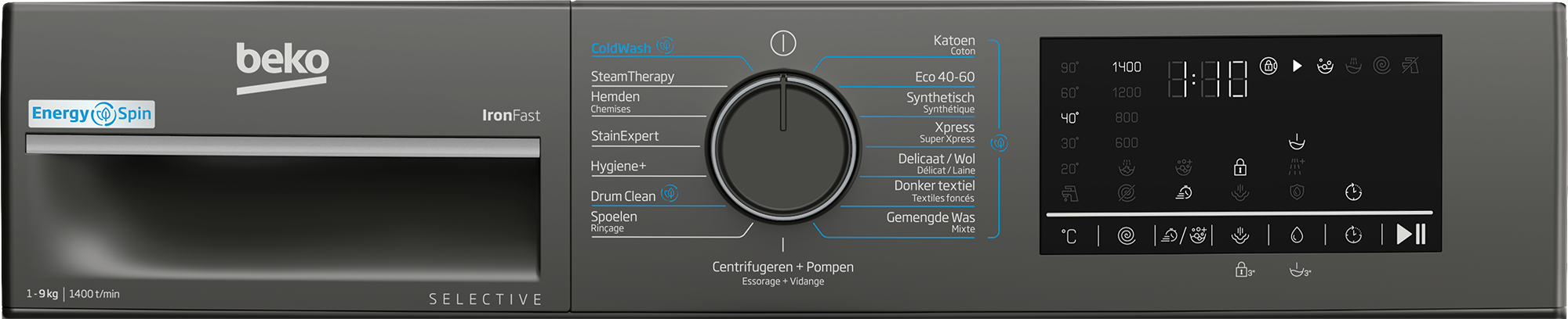 BEKO B3WM49410M2 wasmachine