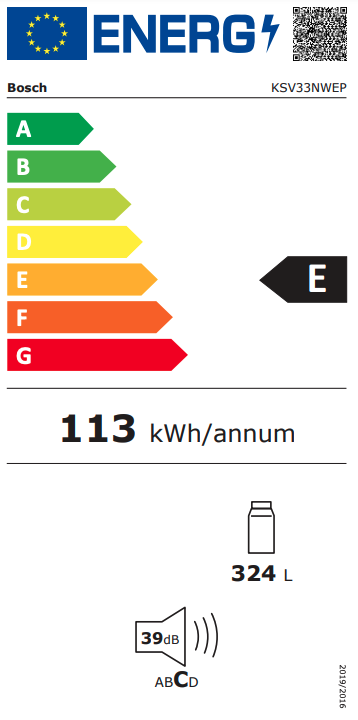 BOSCH KSV33NWEP SERIE 2 vrijstaande koelkast zonder vriesvak - 176cm BOSCH KSV33NWEP SERIE 2 vrijstaande koelkast zonder vriesvak - 176cm