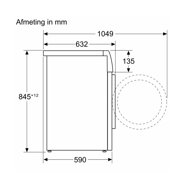BOSCH WAN2827UFG wasmachine