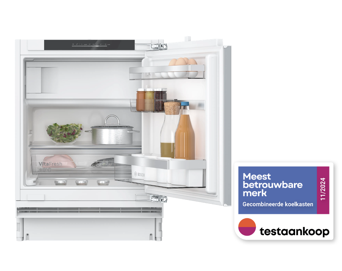 BOSCH KUL22ADD0 SERIE 6 onderbouw koelkast met vriesvak - 82cm BOSCH KUL22ADD0 SERIE 6 onderbouw koelkast met vriesvak - 82cm
