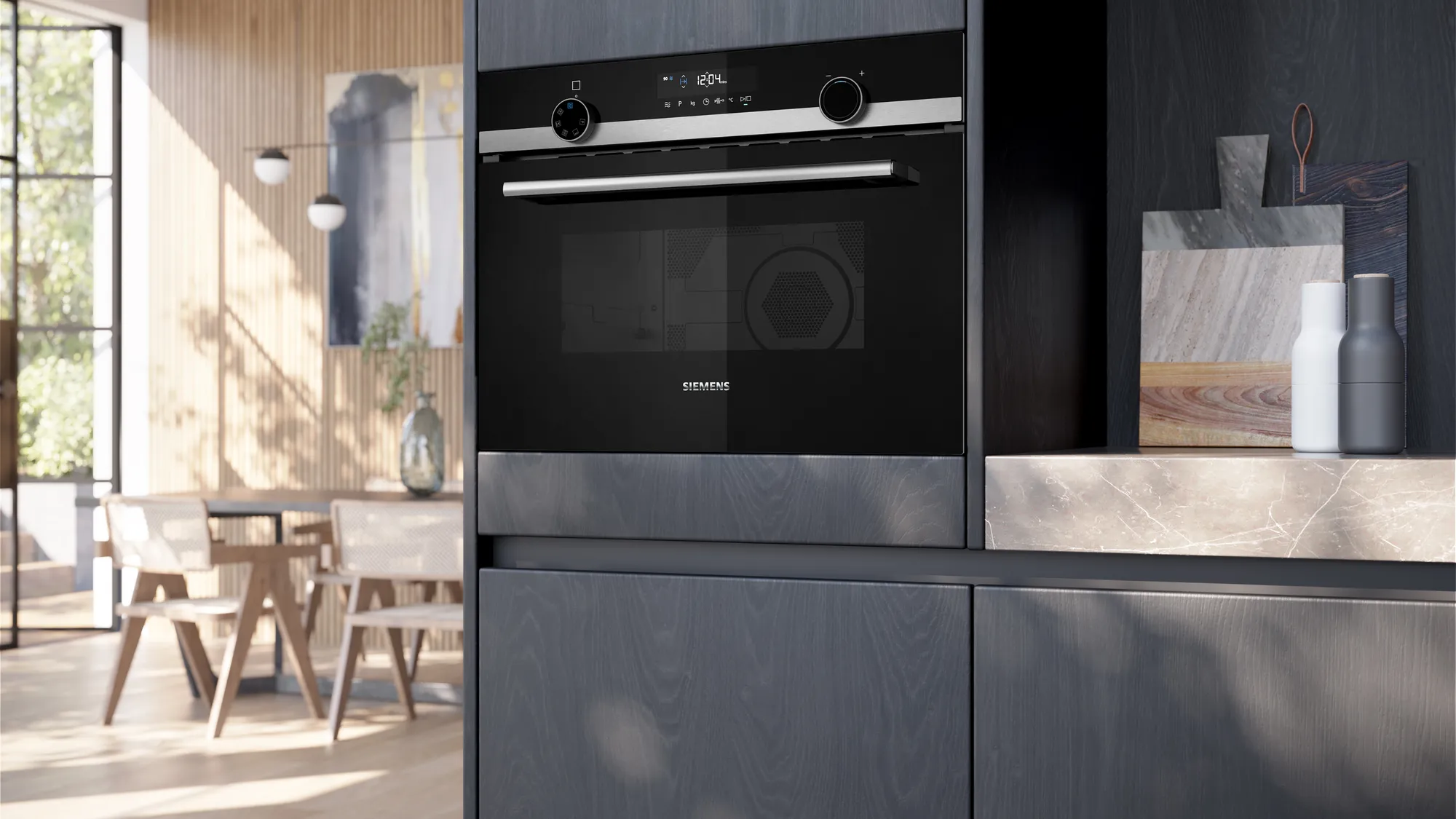 SIEMENS CM585AGS1 IQ500 microgolfoven - combi - 45cm