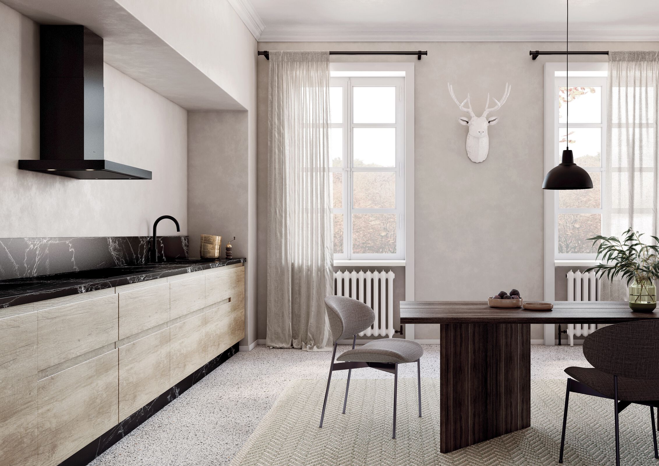 NOVY 7612 Flatline wandschouwdampkap - 120cm