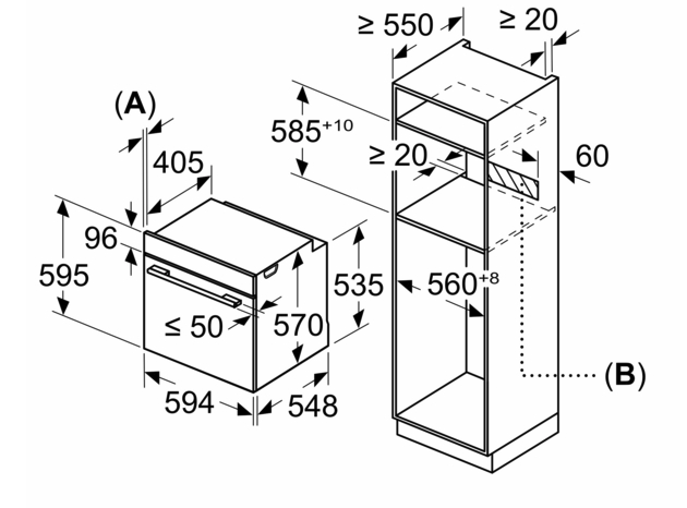 BOSCH HBA3540B4 multifunctionele oven - 60cm
